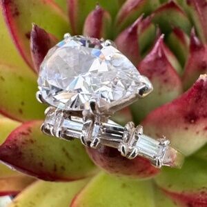 Sterling Silver, CZ, ESPO, Joseph Esposito, Ring Size 5 3/4, 4 Grams